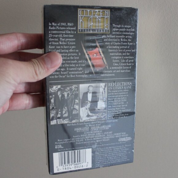 3/$28❤️1941 CITIZEN KANE 50th Anniversary VHS 1991 Turner Home Entertainment - Picture 11 of 13